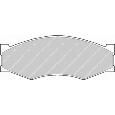 FSL340 FERODO Комплект тормозных колодок, дисковый тормоз