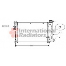 09002114 VAN WEZEL Радиатор, охлаждение двигателя
