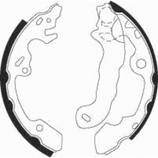 07380 KAWE Комплект тормозных колодок