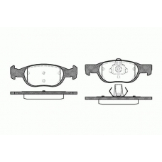 0588.10 REMSA Комплект тормозных колодок, дисковый тормоз