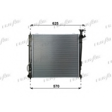 0133.3045 FRIGAIR Радиатор, охлаждение двигателя