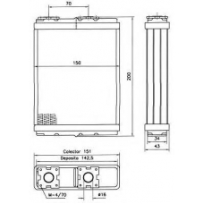 52101 NRF Теплообменник, отопление салона