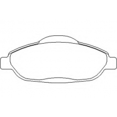 MDB2950 MINTEX Комплект тормозных колодок, дисковый тормоз