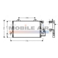 03005118 VAN WEZEL Конденсатор, кондиционер
