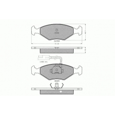 7.360 PEX Комплект тормозных колодок, дисковый тормоз