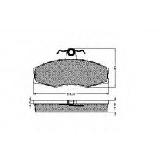 30176 SPIDAN Комплект тормозных колодок, дисковый тормоз