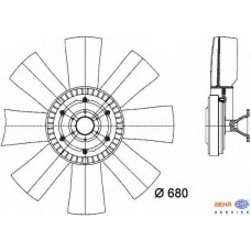 8MV 376 727-171 HELLA Вентилятор, охлаждение двигателя