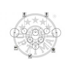 SK-1687 OPTIMAL Комплект ремня ГРМ