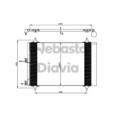 82D0225679A WEBASTO Конденсатор, кондиционер