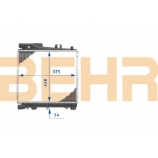 2108252 BEHR Radiator
