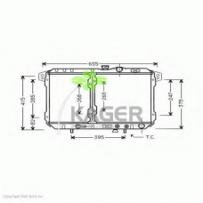 31-2288 KAGER Радиатор, охлаждение двигателя