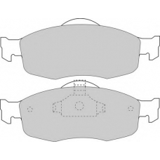 DBP240884 DURON Комплект тормозных колодок, дисковый тормоз