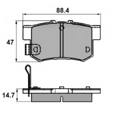 NP2276 NATIONAL Комплект тормозных колодок, дисковый тормоз