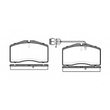 P5483.12 WOKING Комплект тормозных колодок, дисковый тормоз