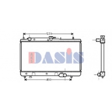 110480N AKS DASIS Радиатор, охлаждение двигателя