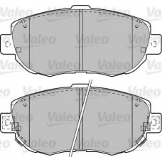 601023 VALEO Комплект тормозных колодок, дисковый тормоз
