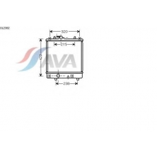 OL2382 GERI Радиатор, охлаждение двигател