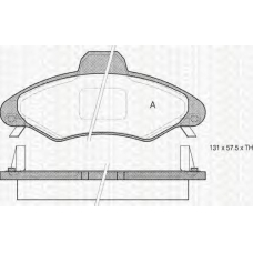 8110 16003 TRIDON Brake pads - front