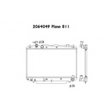 2064049 ORDONEZ Радиатор, охлаждение двигателя