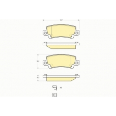 6132891 GIRLING Комплект тормозных колодок, дисковый тормоз