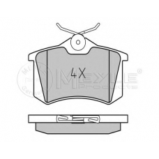 025 209 6115/PD MEYLE Комплект тормозных колодок, дисковый тормоз