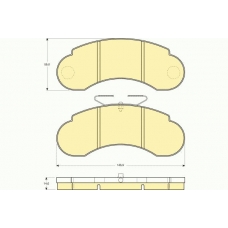 6111143 GIRLING Комплект тормозных колодок, дисковый тормоз