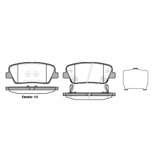 P13743.02 WOKING Комплект тормозных колодок, дисковый тормоз