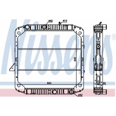 62743 NISSENS Радиатор, охлаждение двигателя