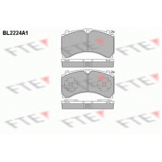 BL2224A1 FTE Комплект тормозных колодок, дисковый тормоз