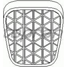 200 911 TOPRAN Накладка на педаль, педаль сцепления