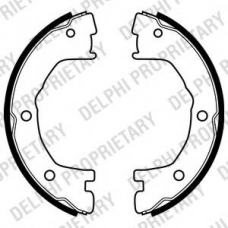 LS1919 DELPHI Комплект тормозных колодок, стояночная тормозная с
