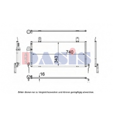 142029N AKS DASIS Конденсатор, кондиционер