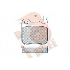 RB0693 R BRAKE Комплект тормозных колодок, дисковый тормоз