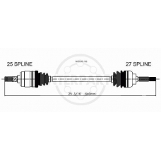 NI-8-06-130 InterParts Приводной вал