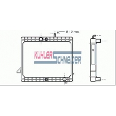 0407401 KUHLER SCHNEIDER Радиатор, охлаждение двигател