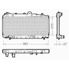 DRM09093 DENSO Радиатор, охлаждение двигателя