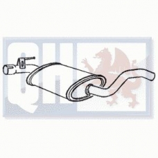 VW342H KLARIUS Средний глушитель выхлопных газов