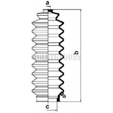 J4104007 NIPPARTS Комплект пылника, рулевое управление