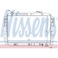 62461 NISSENS Радиатор, охлаждение двигателя