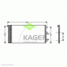 94-5158 KAGER Конденсатор, кондиционер