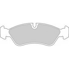 DBP250584 DURON Комплект тормозных колодок, дисковый тормоз