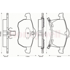571975S STOP Комплект тормозных колодок, дисковый тормоз