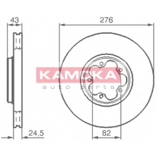 1032226 KAMOKA Тормозной диск