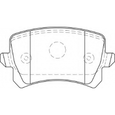 FD7350A NECTO Комплект тормозных колодок, дисковый тормоз