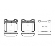 0321.10 QUINTON HAZELL Комплект тормозных колодок, дисковый тормоз