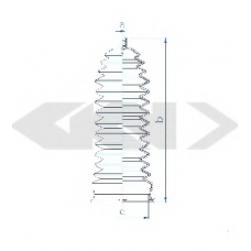 84139 SPIDAN Пыльник, рулевое управление