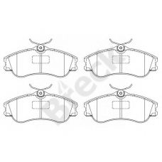 23346 00 701 00 BRECK Комплект тормозных колодок, дисковый тормоз