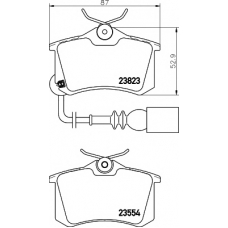 8DB 355 010-781 HELLA PAGID Комплект тормозных колодок, дисковый тормоз
