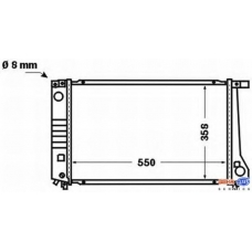 8MK 376 766-401 HELLA Радиатор, охлаждение двигателя