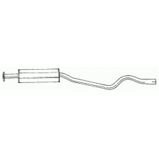 40408 SIGAM Средний глушитель выхлопных газов